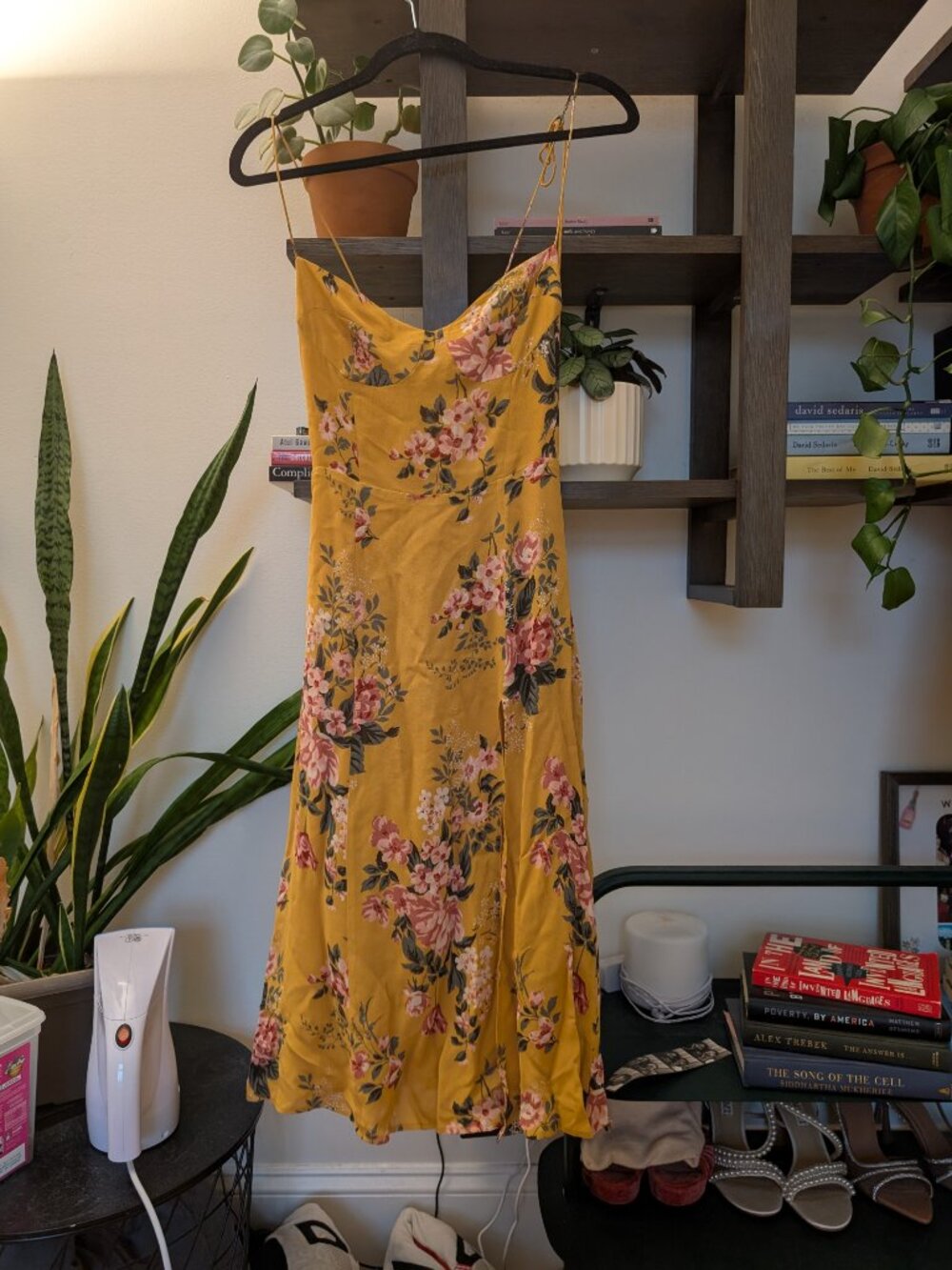 Reformation Juliette Dress Yellow Floral size 2